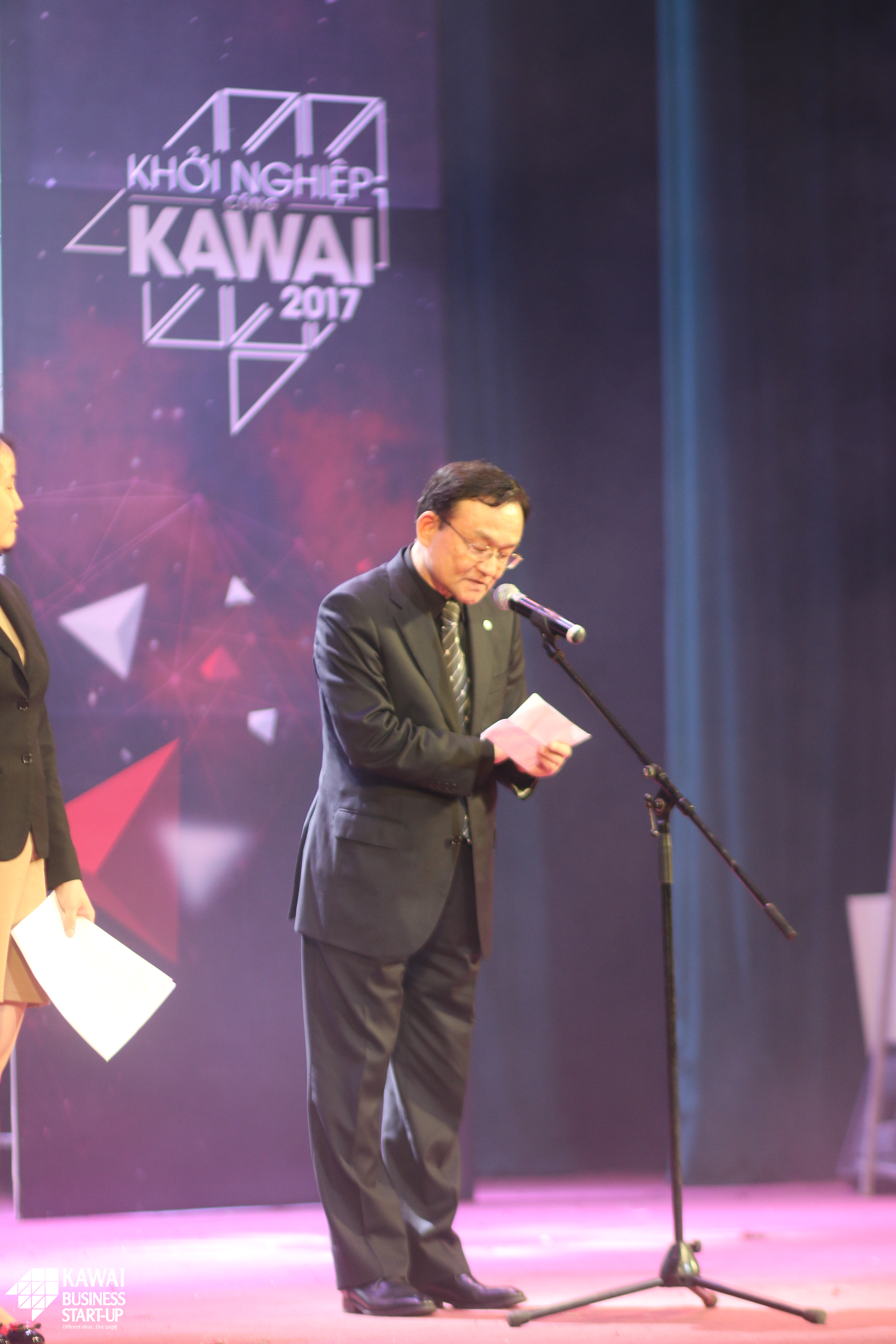 Masakazu Sekimoto - Đại diện Nhà tài trợ chính JOUJU phát biểu cảm nghĩ về cuộc thi Khởi nghiệp cùng Kawai
